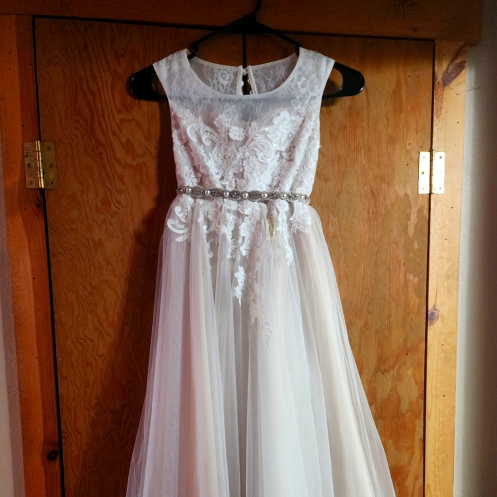 David's Bridal flower girl dress